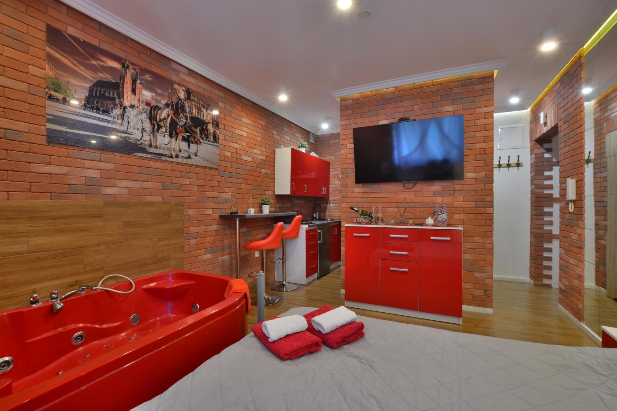 Jacuzzi Apartment Red 克拉科夫 外观 照片